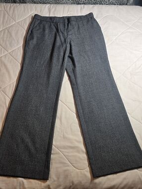 Sag Harbor Textured Knit Charcoal Trousers
